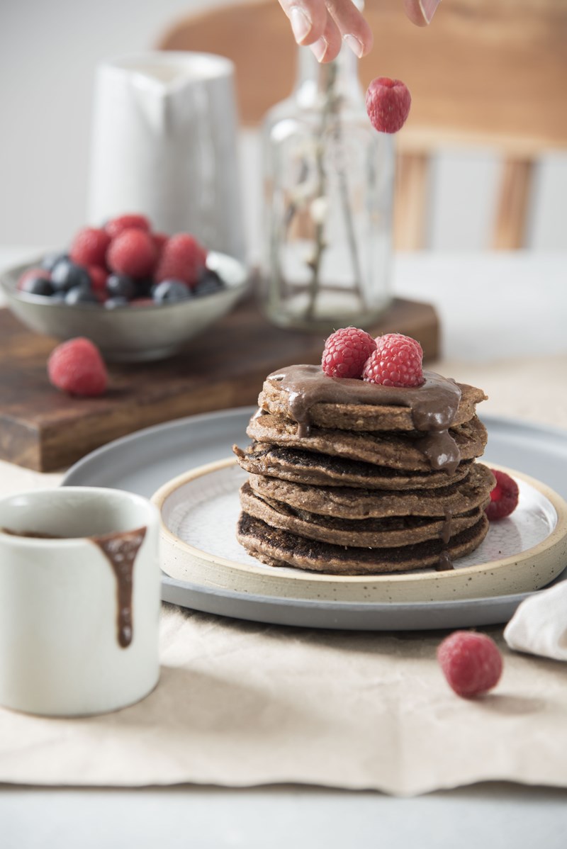 Pancakes Vegani Al Cioccolato The Green Pantry