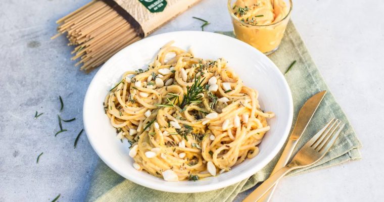 Spaghetti semi Integrali con Crema di Zucca