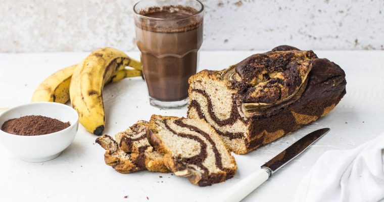 Banana Bread di Aprile Marmorizzato e Vegan